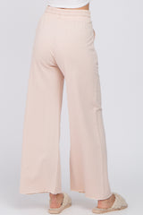 Light Pink Smocked Waist Lounge Pants