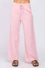 Pink Smocked Waist Lounge Pants