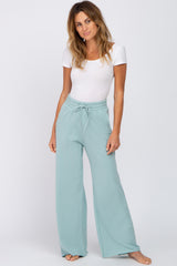 Mint Smocked Waist Lounge Pants