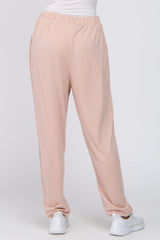 Light Pink Contrast Jogger Pants