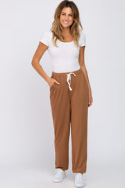 Camel Contrast Jogger Pants