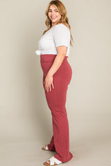 Rust Layered V-Front Plus Leggings