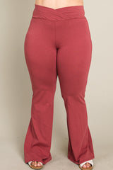 Rust Layered V-Front Plus Leggings