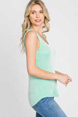 Mint Striped Tank Top