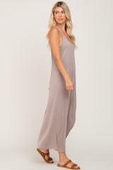 Taupe Racerback Maxi Dress