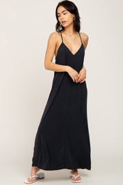 Black Racerback Maxi Dress