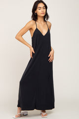 Black Racerback Maxi Dress