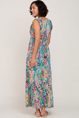 Jade Abstract Maxi Dress