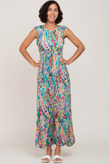 Jade Abstract Maxi Dress