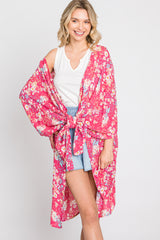 Fuchsia Floral Cover-Up