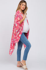 Fuchsia Floral Maternity Cover-Up