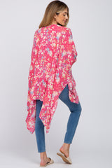 Fuchsia Floral Maternity Cover-Up