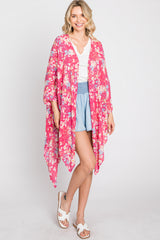 Fuchsia Floral Maternity Cover-Up