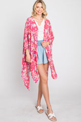 Fuchsia Floral Cover-Up