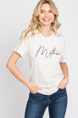 White Mother Graphic Maternity T-Shirt