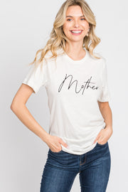 White Mother Graphic T-Shirt