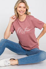 Mauve Mother Graphic T-Shirt