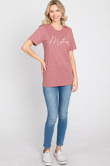 Mauve Mother Graphic T-Shirt