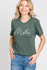 Forest Green Mother Graphic Maternity T-Shirt