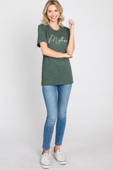 Forest Green Mother Graphic T-Shirt