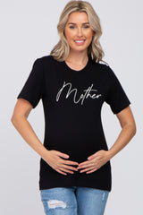 Black Mother Graphic Maternity T-Shirt