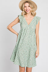 Light Green Floral Eyelet Dress