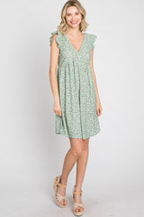 Light Green Floral Eyelet Dress