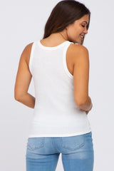 Ivory Knit Maternity Tank Top