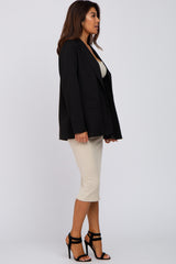 Black Pocket Front Blazer