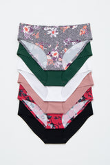 Multi-Color Floral Seamless Maternity Underwear Set