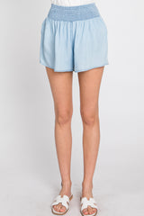 Light Blue Flowy Shorts