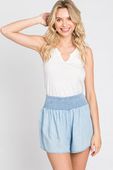 Light Blue Flowy Shorts