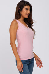 Pink Heathered Tank