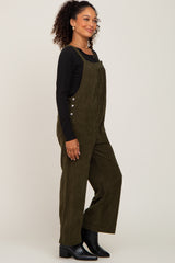 Olive Corduroy Overalls