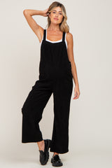 Black Corduroy Maternity Overalls