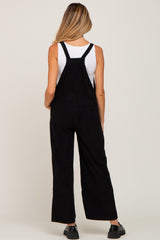 Black Corduroy Maternity Overalls