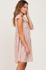 Light Pink Floral Eyelet Dress