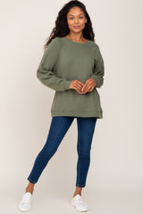 Olive Long Sleeve Top