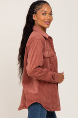 Rust Reversible Shirt Jacket