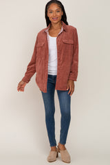 Rust Reversible Shirt Jacket