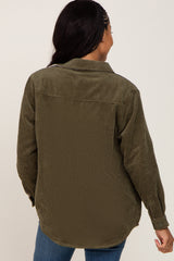 Olive Reversible Shirt Jacket