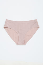 Light Pink Ribbed Seamless Underwear