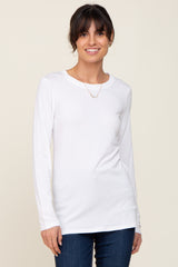 Ivory Basic Long Sleeve Top