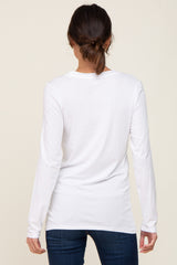 Ivory Basic Long Sleeve Top