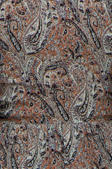 Camel Paisley Long Sleeve Peplum Maternity Top