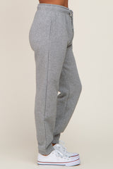 Heather Grey Basic Fleece Sweatpants