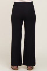 Black Thermal Lightweight Maternity Lounge Pants