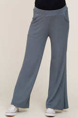 Blue Thermal Lightweight Maternity Lounge Pants