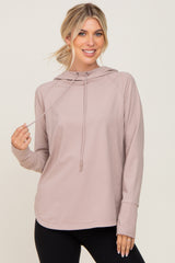 Lavender Hooded Long Sleeve Active Top