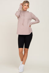 Lavender Hooded Long Sleeve Active Top